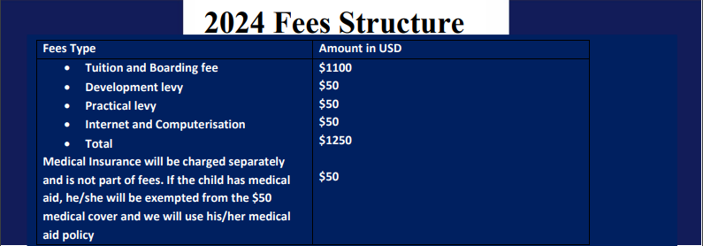 LEIHS 2024 fees structure